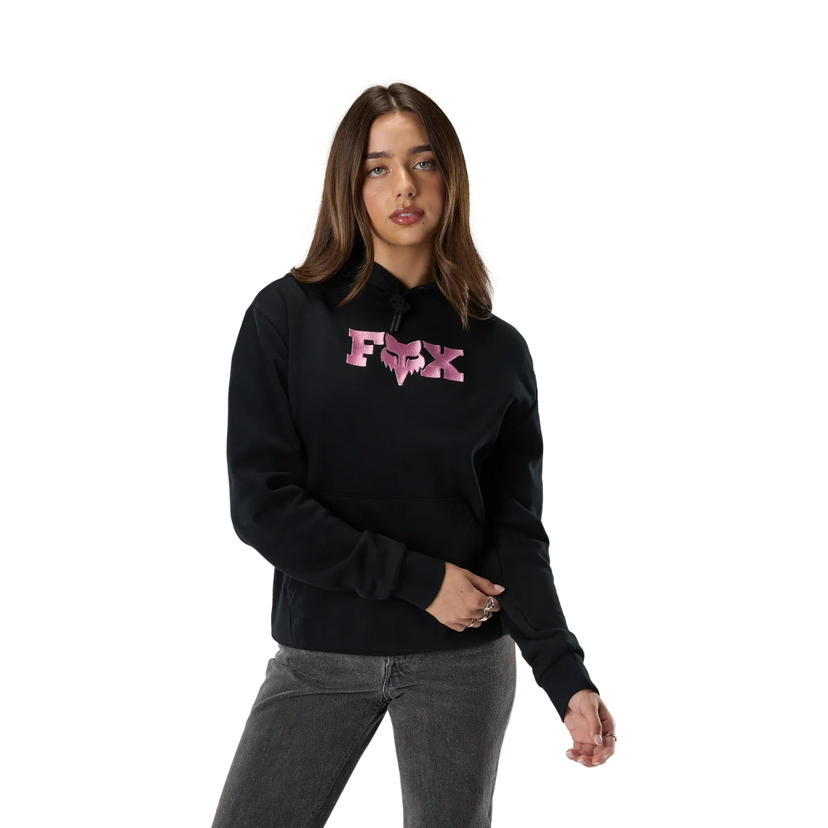FOX F HEAD X FLEECE Damen-Kapuzenpullover Schwarz