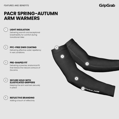 Armlinge GRIPGRAB PACR SPRING AUTUMN Schwarz