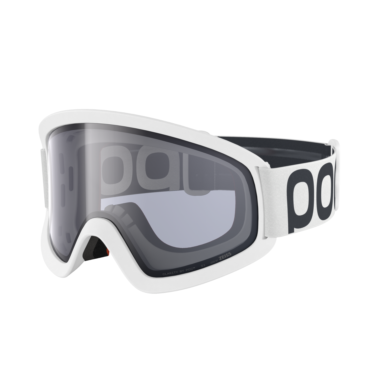 Maske POC ORA Weiß Visier Clarity Universal Cloudy Grey