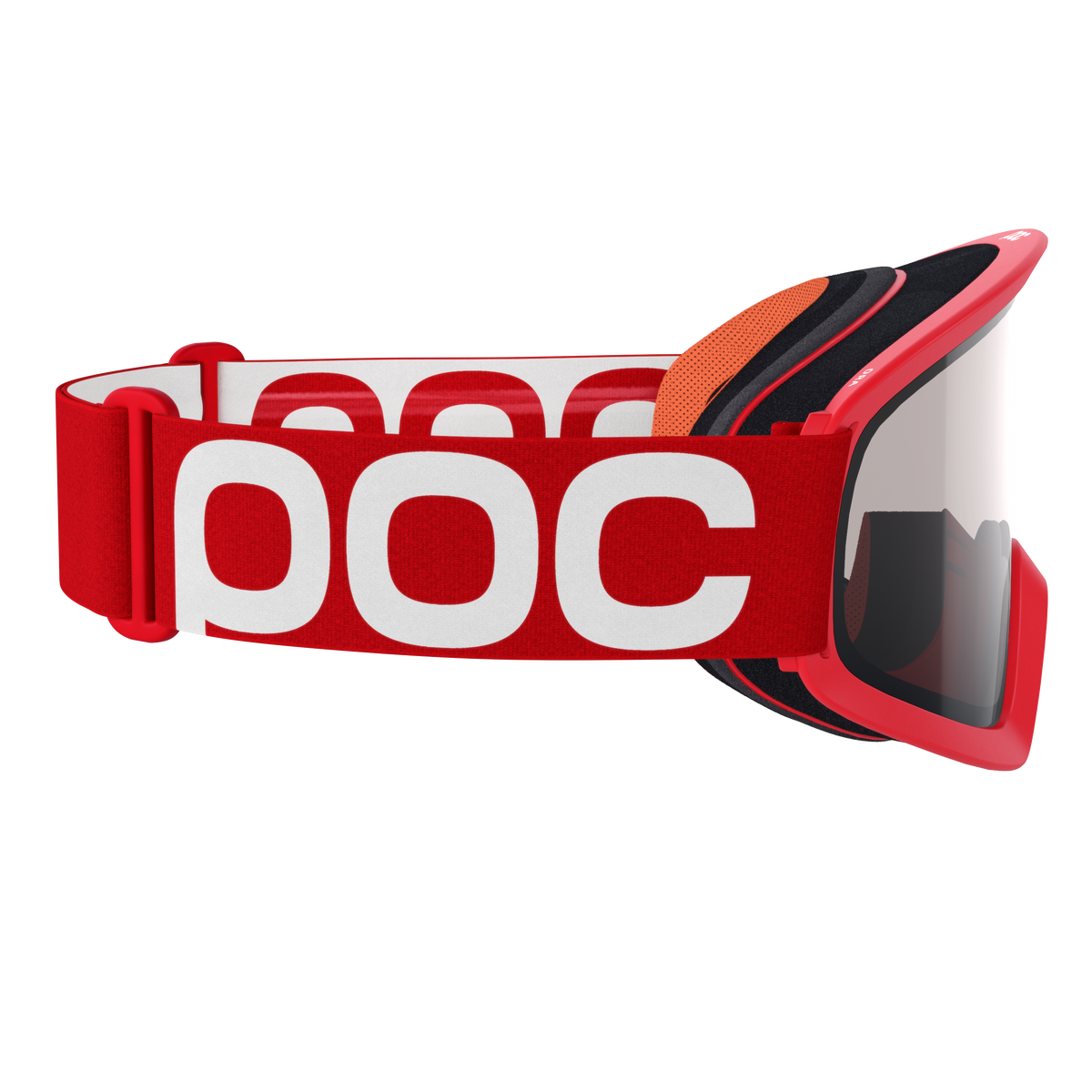 POC ORA MTB-Brille Rot mit Clarity Trail Cloudy Brown Scheibe