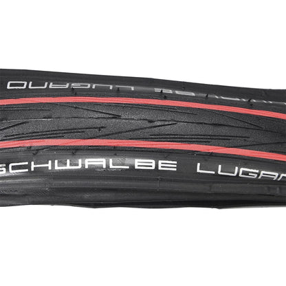 Reifen SCHWALBE LUGANO II 700x25c TubeType K-Guard Tubetype Faltbar Rot