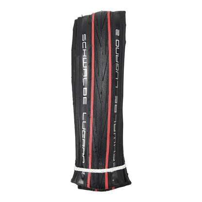 Reifen SCHWALBE LUGANO II 700x25c TubeType K-Guard Tubetype Faltbar Rot