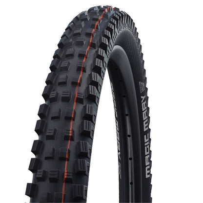 Reifen SCHWALBE MAGIC MARY 27.5x2.60 ADDIX SOFT SUPERGRAVITY Tubeless Ready Souple Schwarz