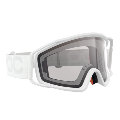 Maske POC ZYGON Weiß Scheibe Clarity Trail Cloudy Brown