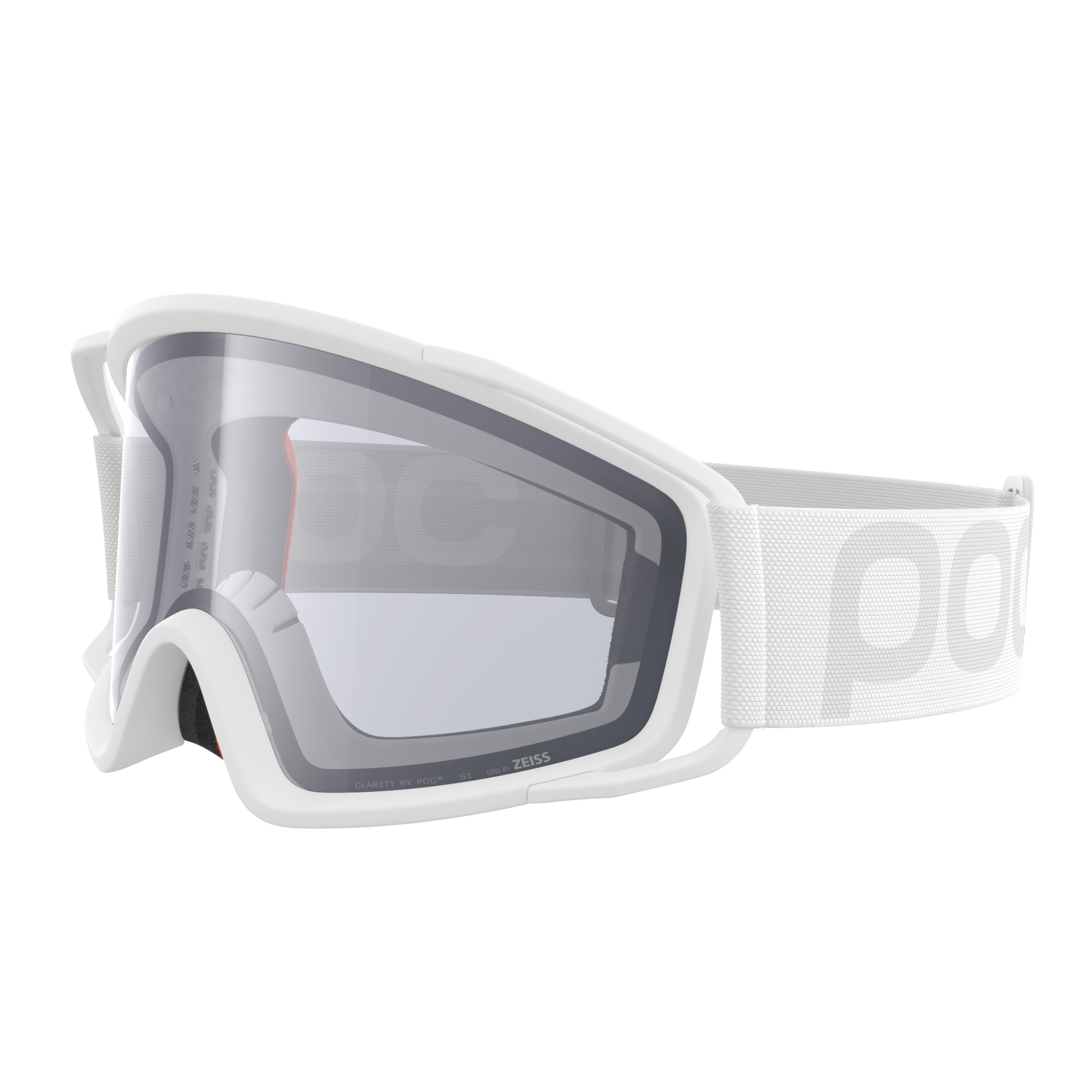 Maske POC ZYGON Weiß Visier Clarity Universal Cloudy Grey