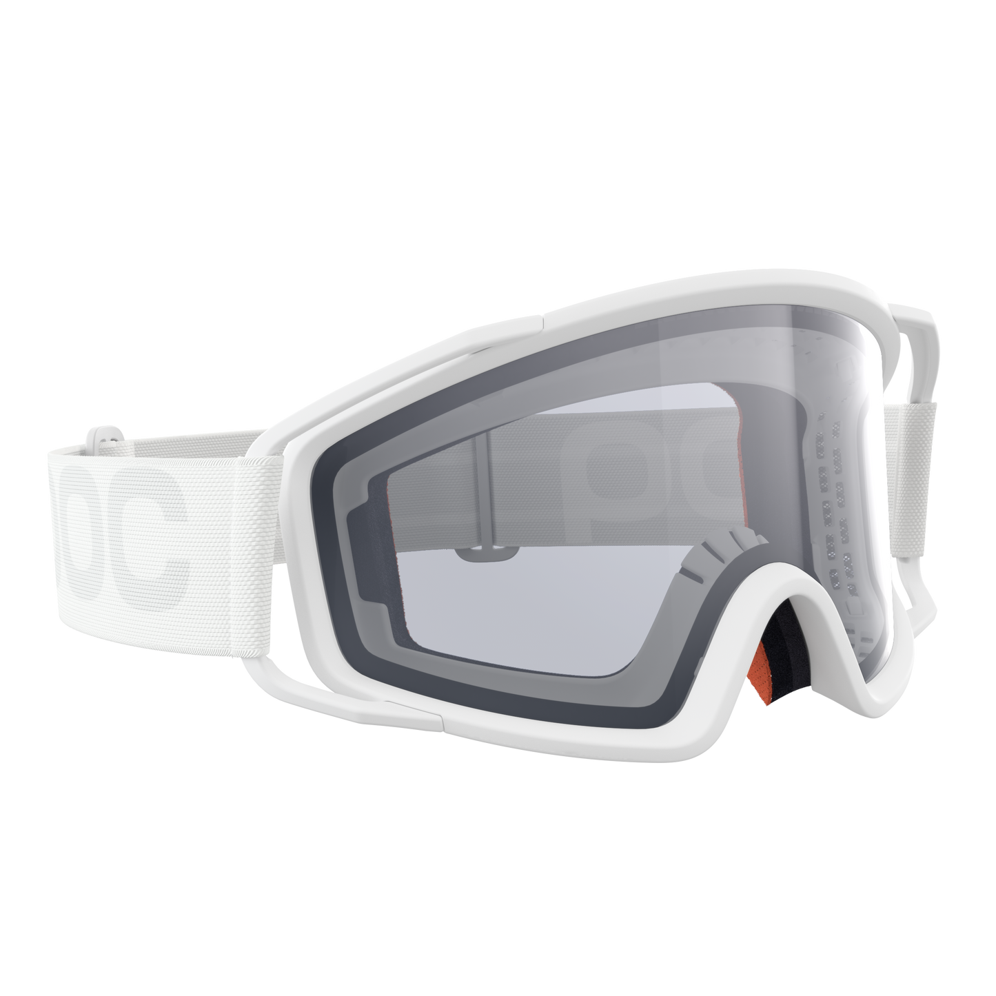 Maske POC ZYGON Weiß Visier Clarity Universal Cloudy Grey