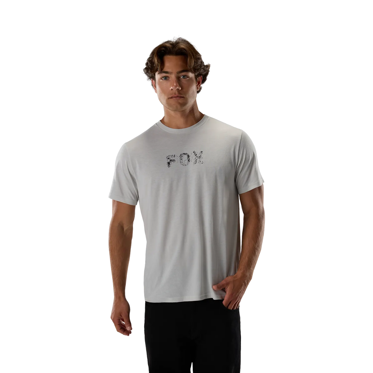 T-Shirt FOX SLOWBURN DRI-RELEASE Kurzarm Hellgrau
