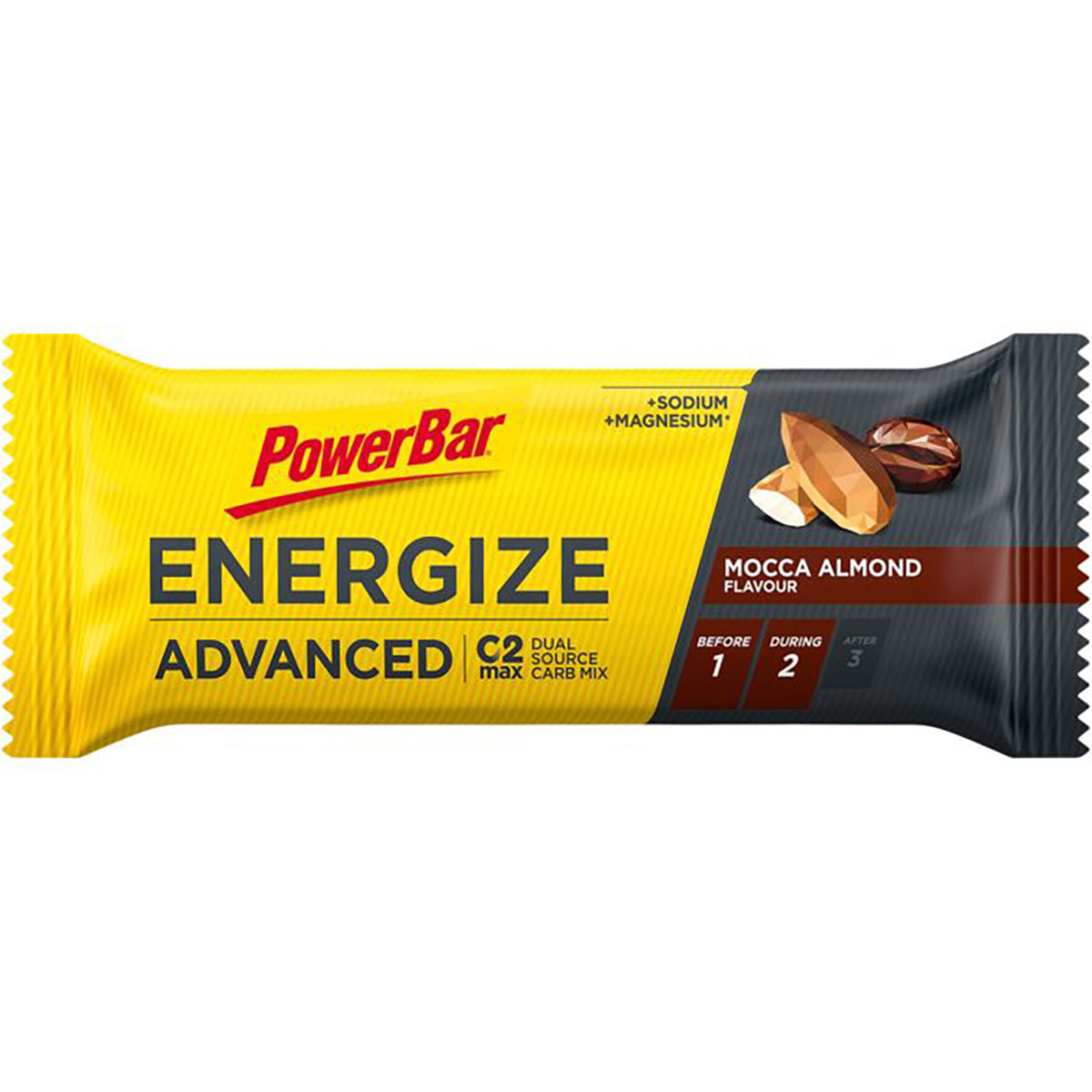 POWERBAR ENERGIZE ADVANCED Energieriegel (55g) Mandel Mocca