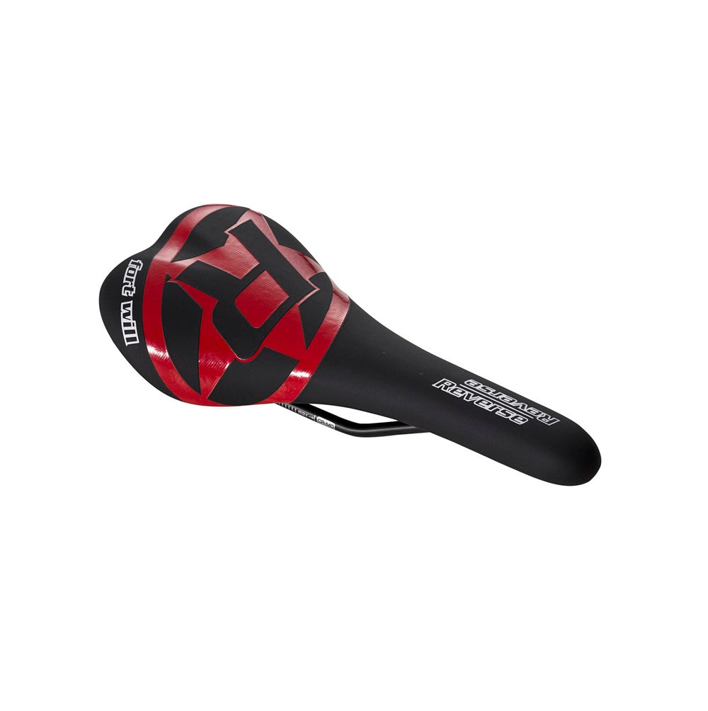 Selle REVERSE COMPONENTS FORT WILL STYLE Rails CrMo Schwarz/Rot