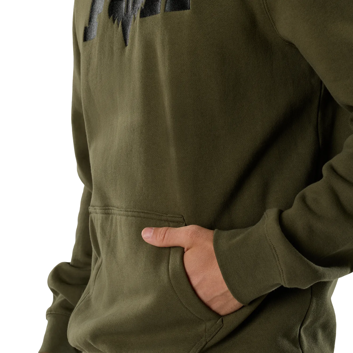 Sweatshirt mit Kapuze FOX F HEAD X FLEECE Grün