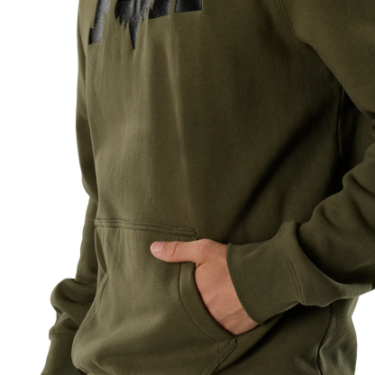 Sweatshirt mit Kapuze FOX F HEAD X FLEECE Grün