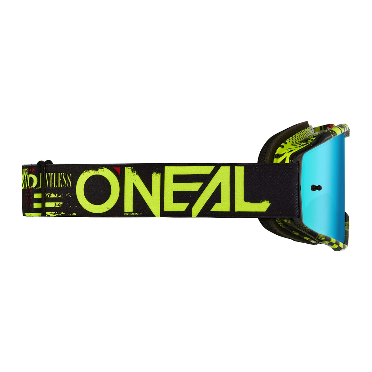 O'NEAL B-10 ATTACK Maske Schwarz/Fluogelb - Radium Blau