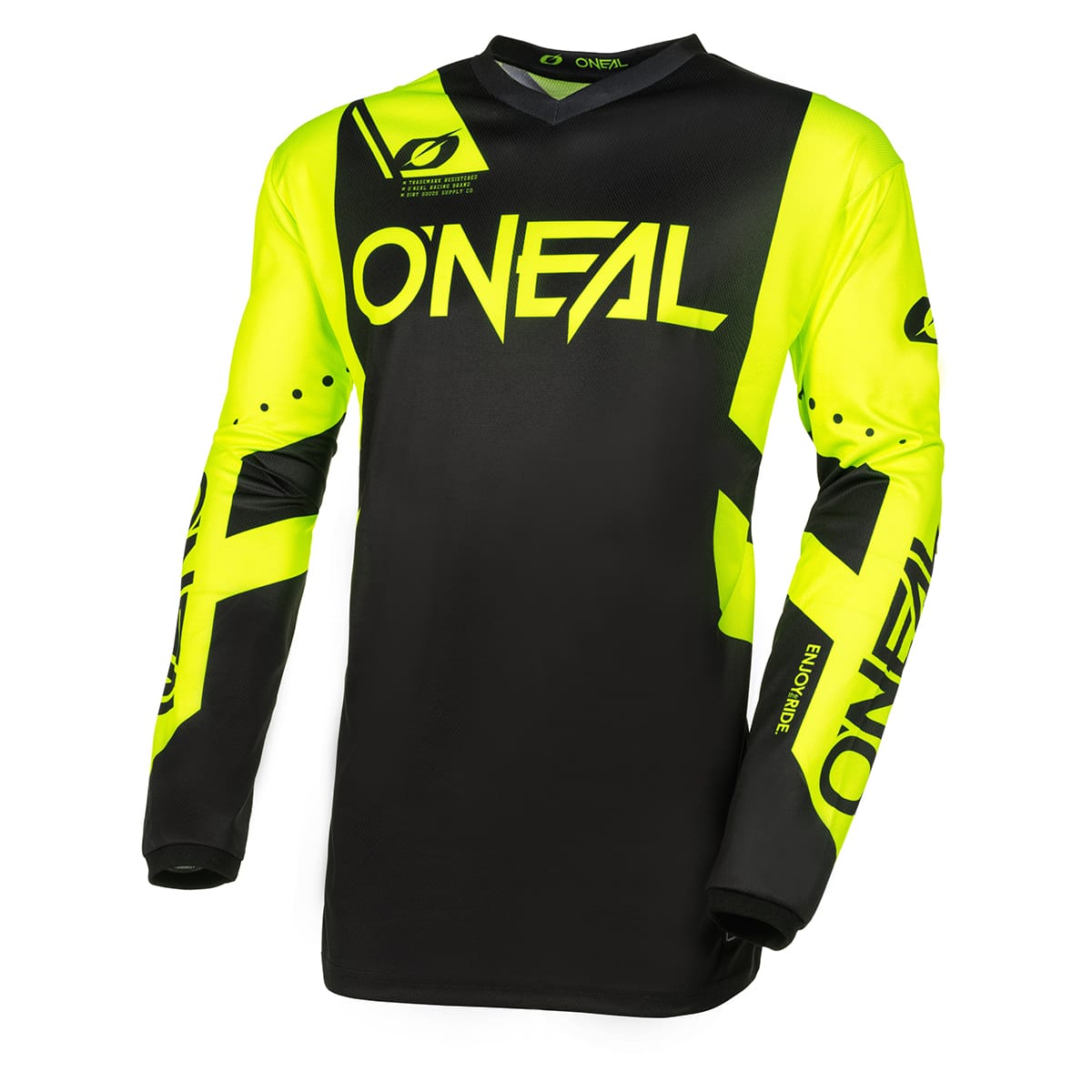 O'NEAL ELEMENT RACEWEAR Trikot Schwarz/Neongelb