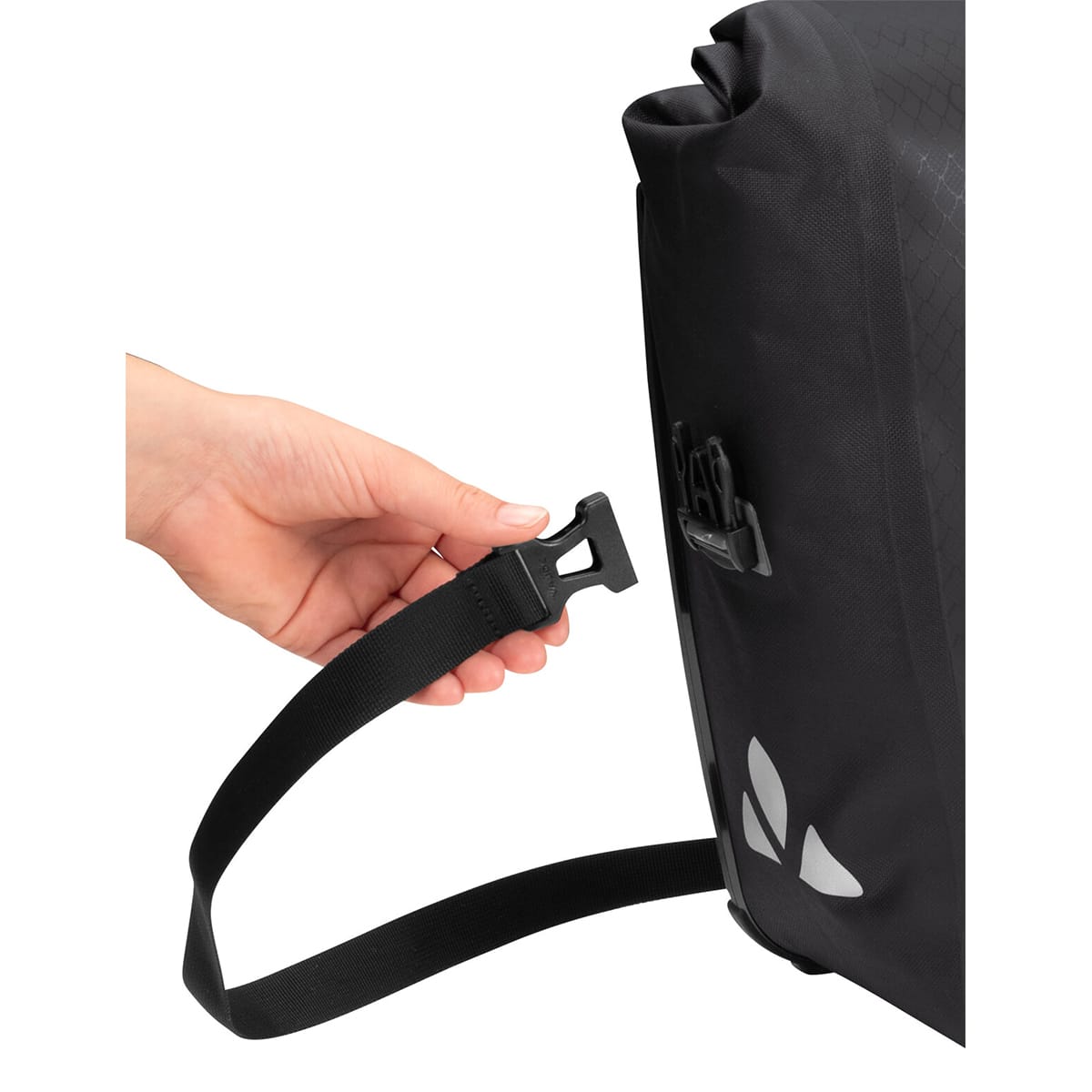 Paar VAUDE AQUA FRONT 28 L Gepäckträgertaschen Schwarz