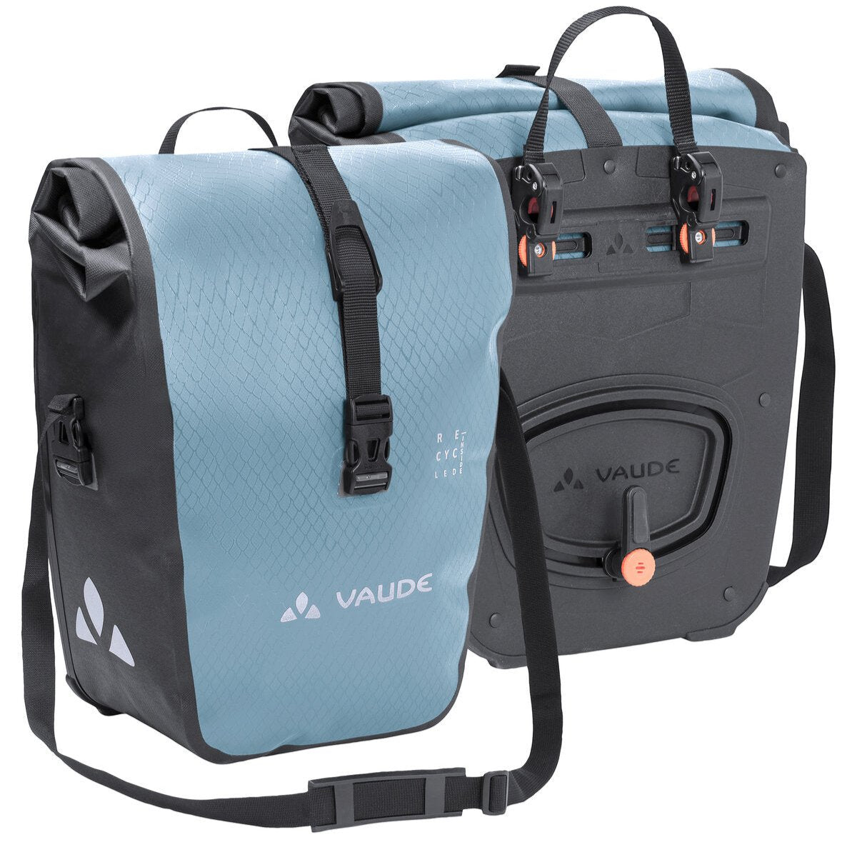 Paar VAUDE AQUA FRONT 28 L Gepäckträgertaschen Nordic Blau