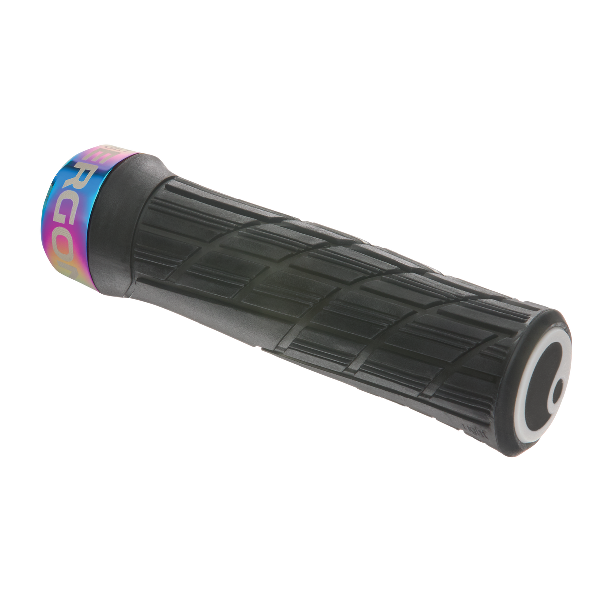 ERGON GE1 EVO Factory Griffe in Stealth Frozen Schwarz mit Oil-Slick-Klemmringen