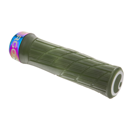 ERGON GE1 EVO Factory Griffe in Frozen Moss Grün mit Oil-Slick-Klemmringen