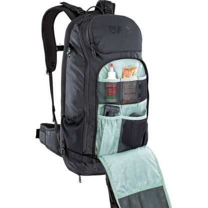 Rucksack mit Rückenprotektor EVOC TRAIL E-RIDE 20L Schwarz