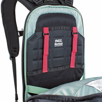 Rucksack mit Rückenprotektor EVOC TRAIL E-RIDE 20L Schwarz