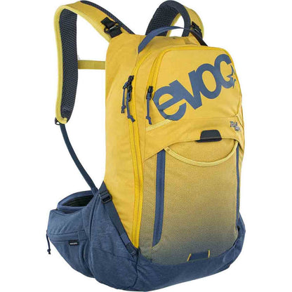 Rucksack mit Rückenprotektor EVOC TRAIL PRO 16L Gelb/Blau