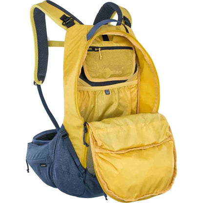 Rucksack mit Rückenprotektor EVOC TRAIL PRO 16L Gelb/Blau
