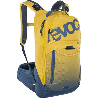 Rucksack mit Rückenprotektor EVOC TRAIL PRO 10L Gelb/Blau