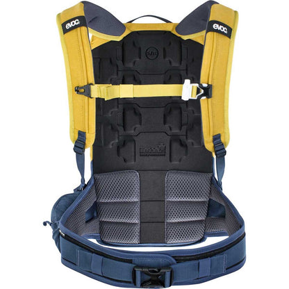 Rucksack mit Rückenprotektor EVOC TRAIL PRO 10L Gelb/Blau