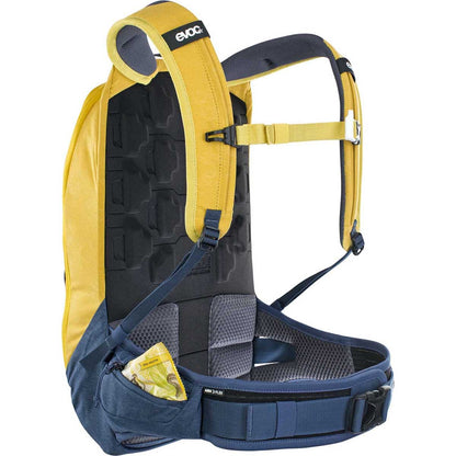 Rucksack mit Rückenprotektor EVOC TRAIL PRO 10L Gelb/Blau
