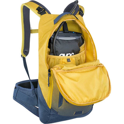 Rucksack mit Rückenprotektor EVOC TRAIL PRO 10L Gelb/Blau