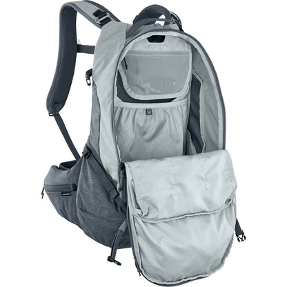 Rucksack mit Rückenprotektor EVOC TRAIL PRO 26 Grau