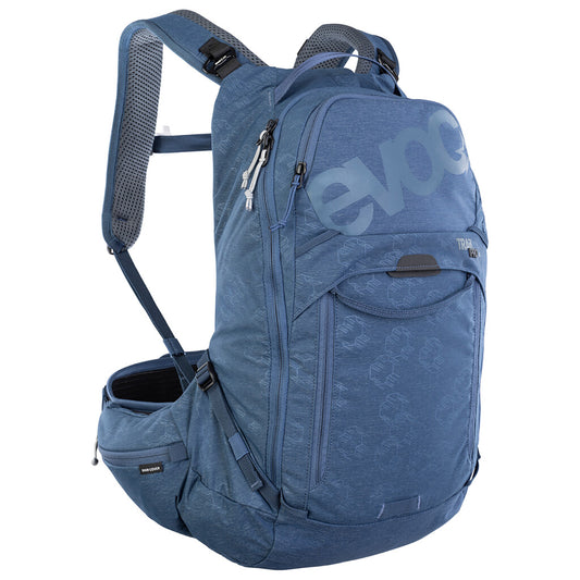 EVOC TRAIL PRO 16 Backpack Rucksack mit Rückenprotektor Blau