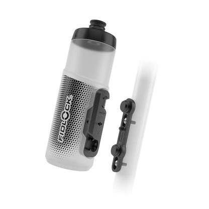 Trinkflasche und Flaschenhalter Set FIDLOCK TWIST Transparent