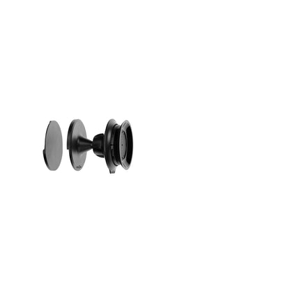 Schwarze FIDLOCK VACUUM Wandhalterung — Komponenten und Zusammenbau der Halterung