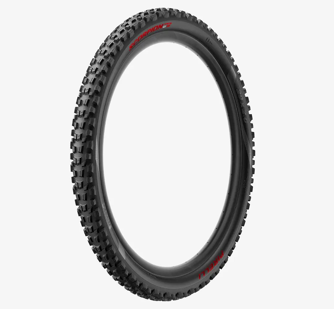 PIRELLI SCORPION E-MTB M 27.5x2.6 Tubeless Ready Reifen Weich Schwarz/Rot 4356000