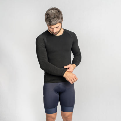 Langarm-Funktionsunterhemd GRIPGRAB PACR SPRING AUTUMN SEAMLESS Schwarz