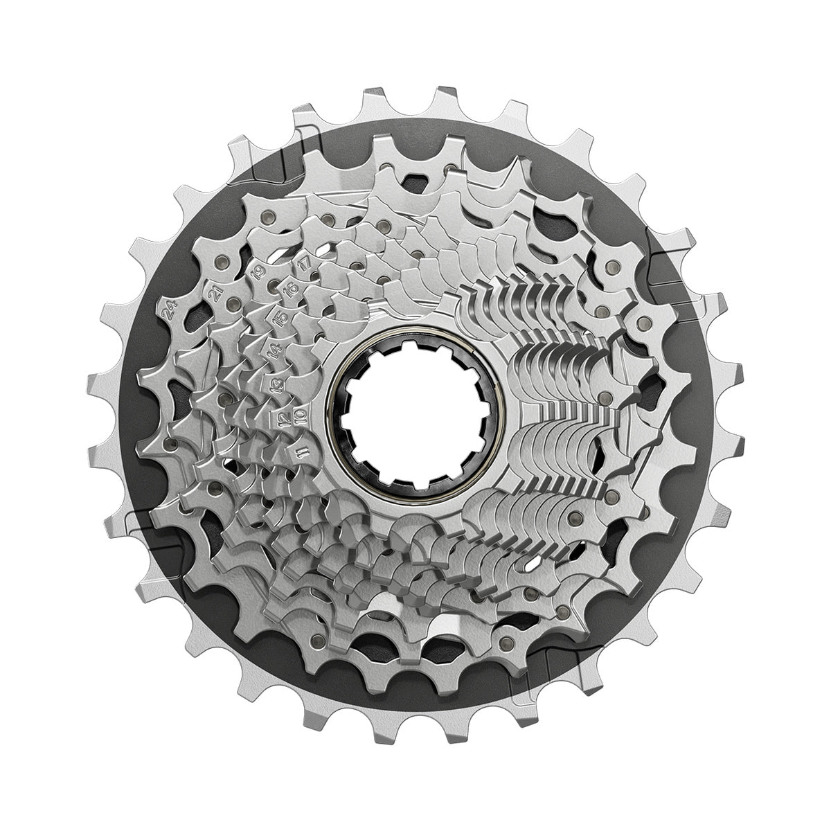 12-fach-Kassette SRAM FORCE XG-1270 E1 – Hauptfoto auf weißem Hintergrund