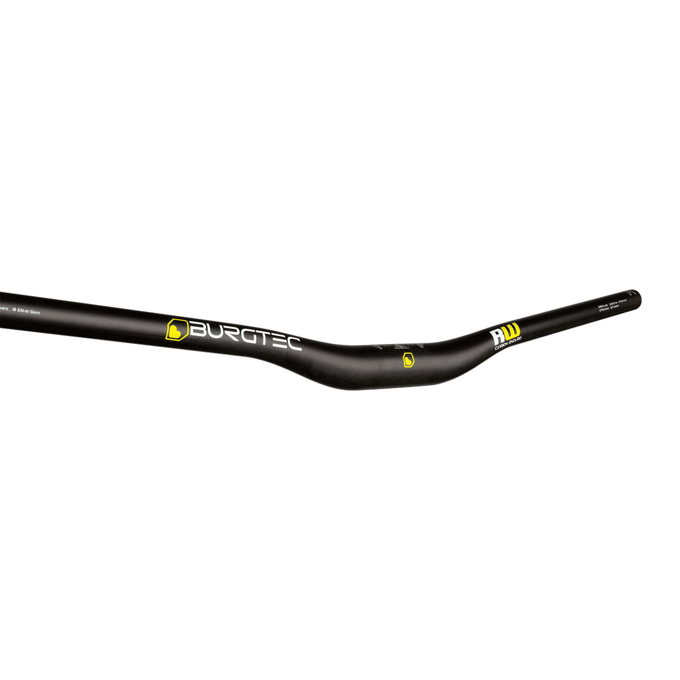 Kleiderbügel BURGTEC RIDE WIDE ENDURO Carbon Rise 20mm 800mm Schwarz