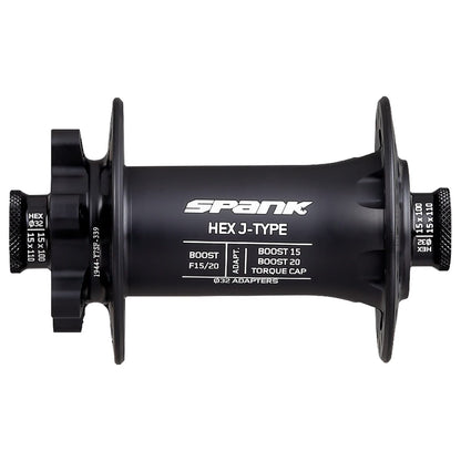 SPANK HEX 15/20 mm Boost Vorderradnabe Schwarz