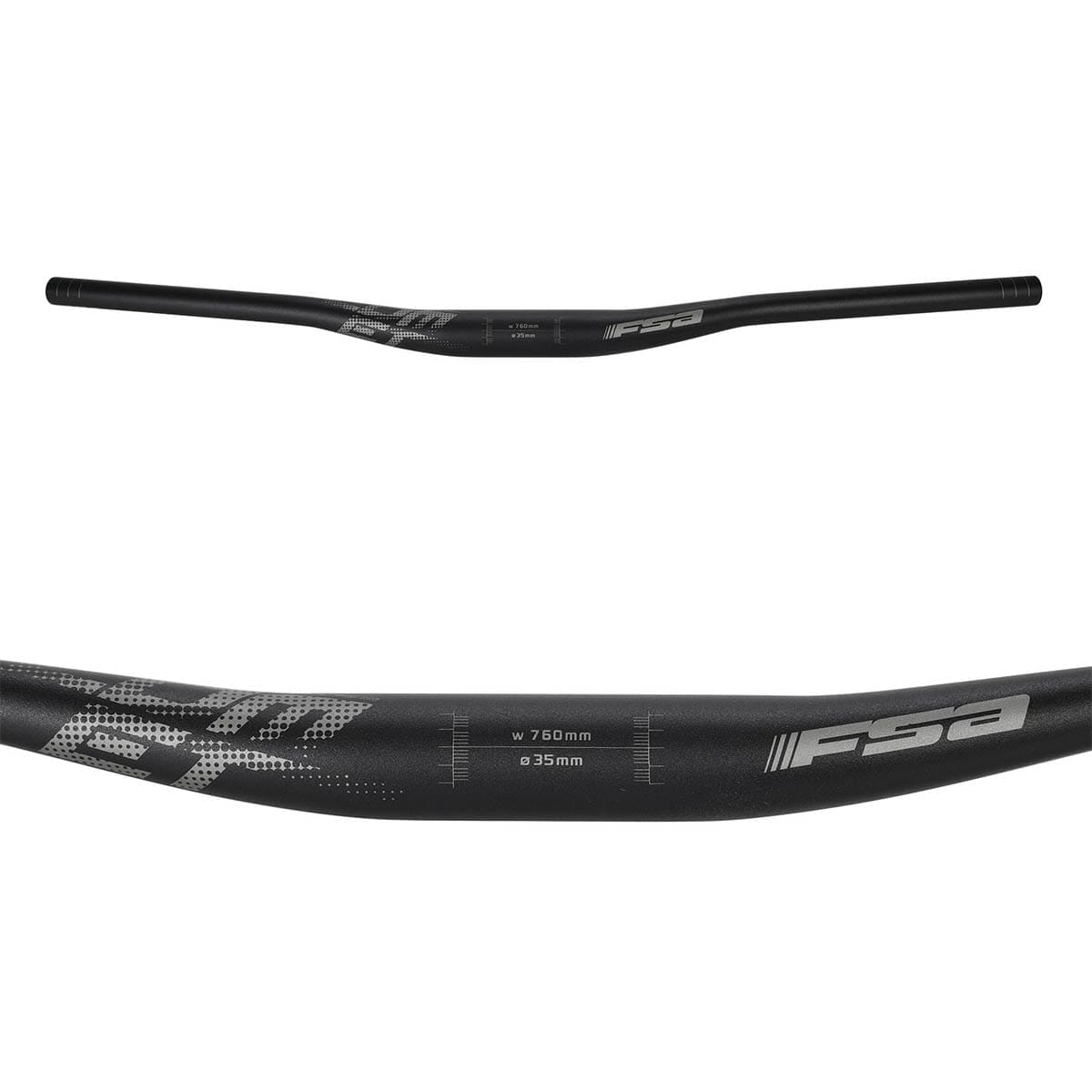 Cintre FSA COMET Aluminium Rise 15mm 35/760mm Noir