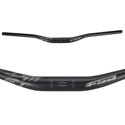 Lenker FSA COMET Aluminium Rise 25mm 35/800mm Schwarz