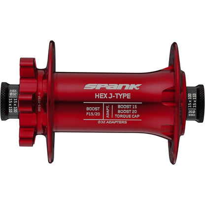 Vorderradnabe SPANK HEX 15/20 mm Boost Rot