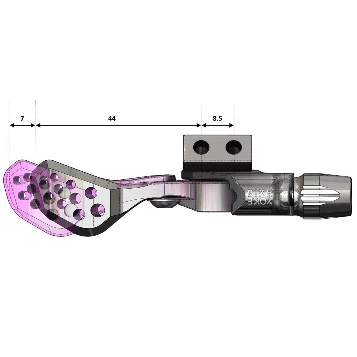 BIKEYOKE TRIGGY ALPHA Lange Sattelstützensteuerung ohne Klemme #BY-TRGAL