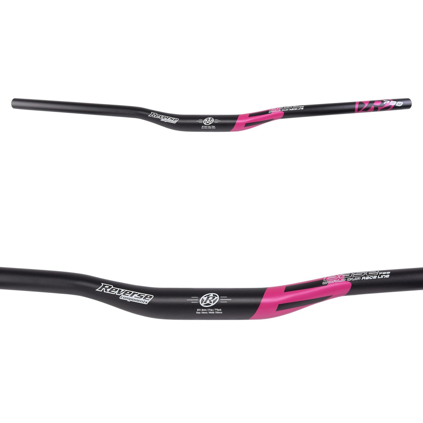 Cintre REVERSE COMPONENTS BASE Rise 18mm 790mm Noir/Rose