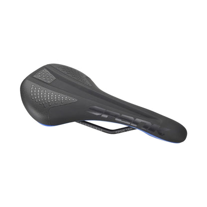 Sattel SPANK SPIKE 160 Leder Chromo-Streben Schwarz/Blau