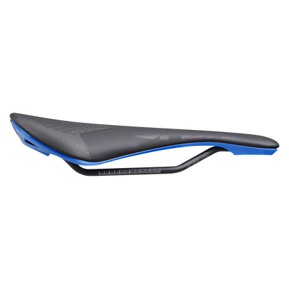 Sattel SPANK SPIKE 160 Leder Schienen CrMo Blau