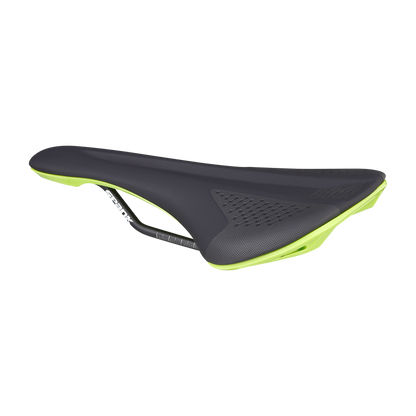 Sattel SPANK SPIKE 160 Leder CrMo-Schienen Grün