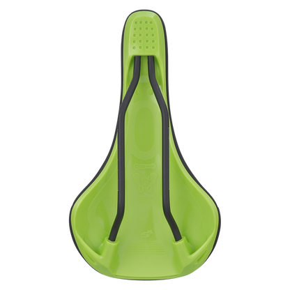 Sattel SPANK SPIKE 160 Leder CrMo-Schienen Grün