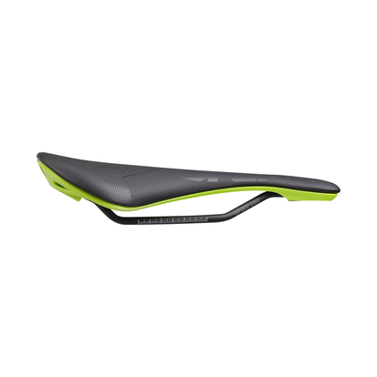 Sattel SPANK SPIKE 160 Leder CrMo-Schienen Grün