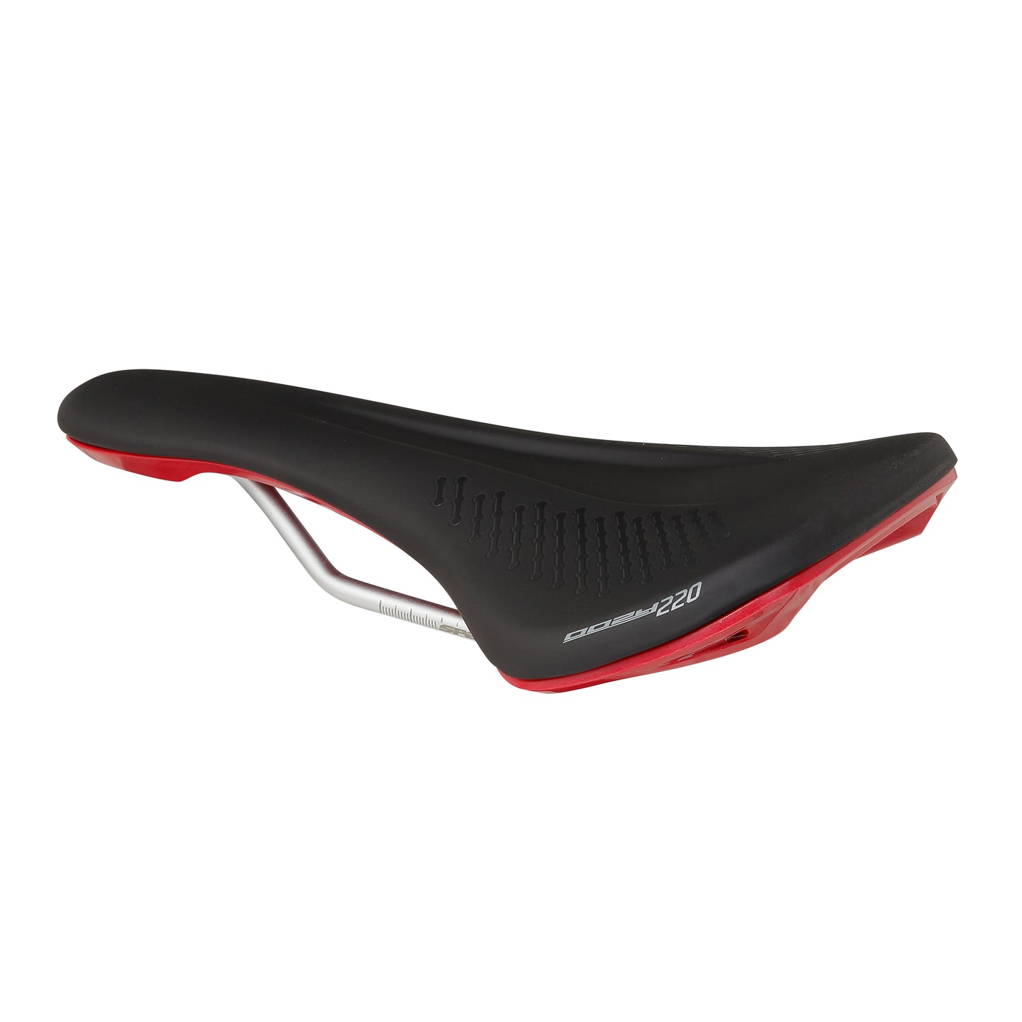 Sattel SPANK OOZY 220 144mm Schienen CrN/Ti Rot