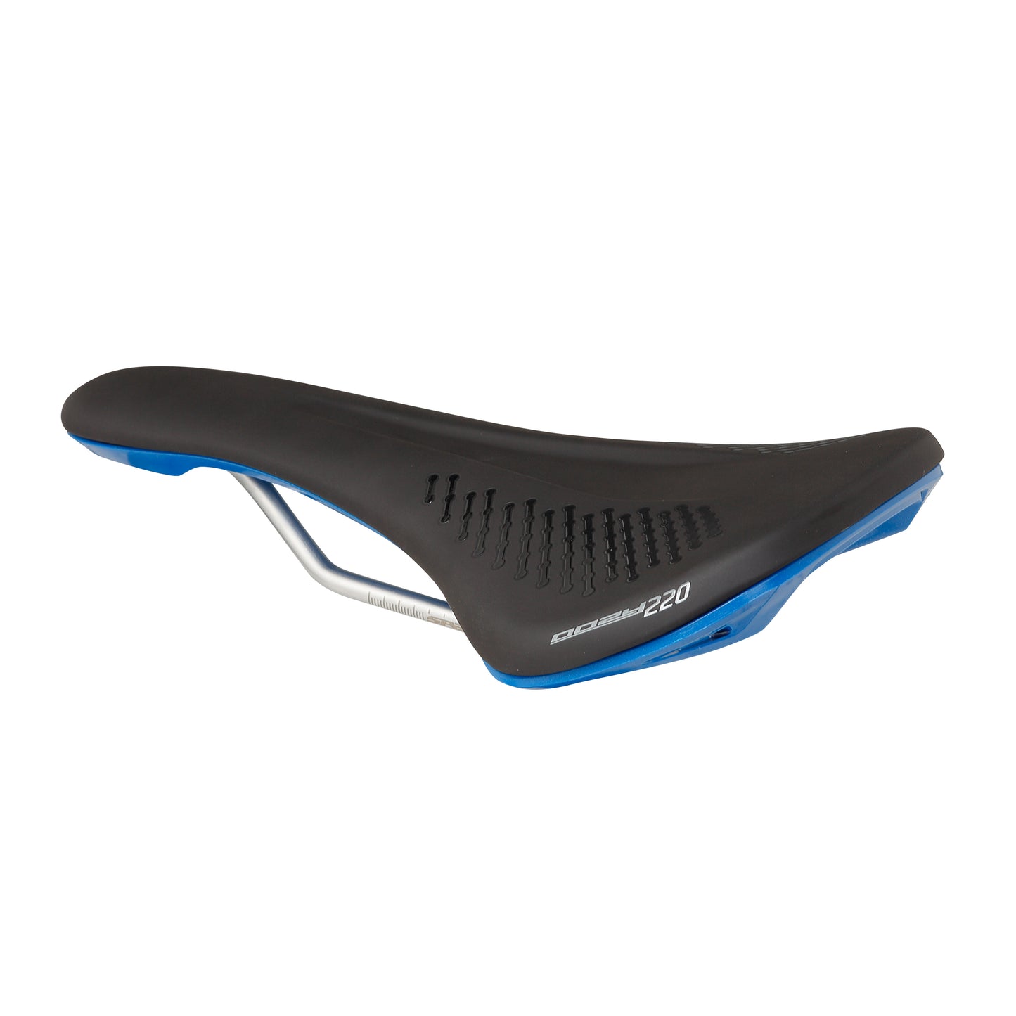 Sattel SPANK OOZY 220 144mm Schienen CrN/Ti Blau